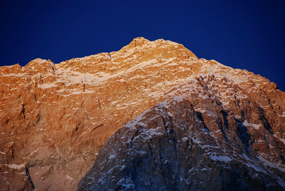 8 12 Makalu Summit Sunset From Sandy Camp